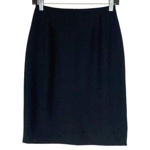🌷 3/$30 Evan Picone Black Vented Pencil Skirt Size 4